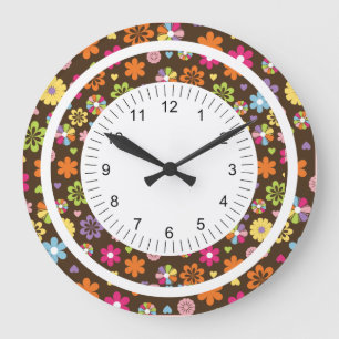 Reloj Redondo Grande Flor de la MOD