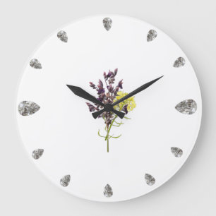 Reloj Redondo Grande Flor de lavanda