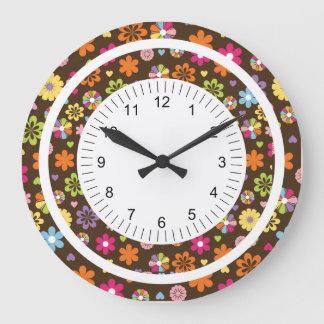 Reloj Redondo Grande Flor de Mod