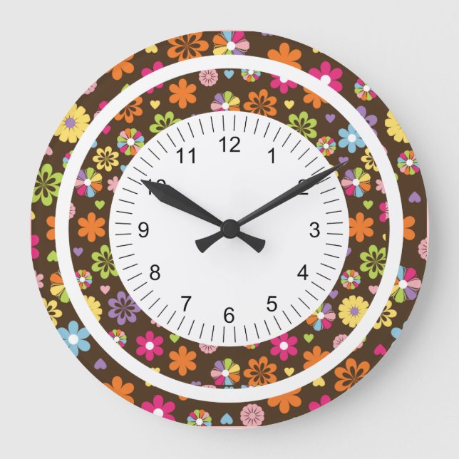 Reloj Redondo Grande Flor de Mod (Anverso)