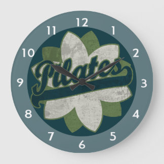Reloj Redondo Grande Flor de Pilates