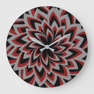 RELOJ REDONDO GRANDE FLOR DE TORBELLINO COMPLETO 