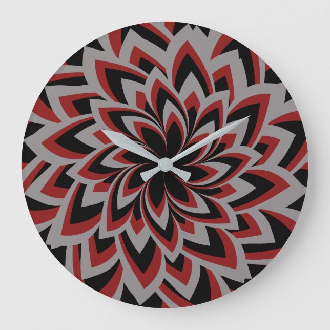 RELOJ REDONDO GRANDE FLOR DE TORBELLINO COMPLETO  (Anverso)