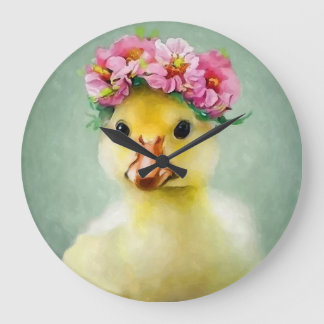 Reloj Redondo Grande Flor Ducky