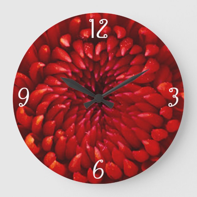 Reloj Redondo Grande Flor mística (Anverso)