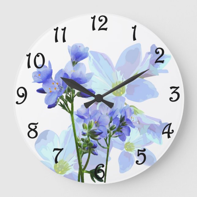 Reloj Redondo Grande Floral (Anverso)