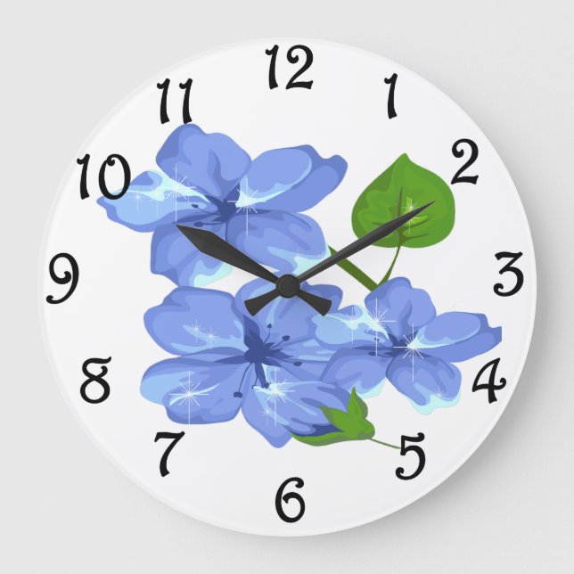 Reloj Redondo Grande Floral (Anverso)