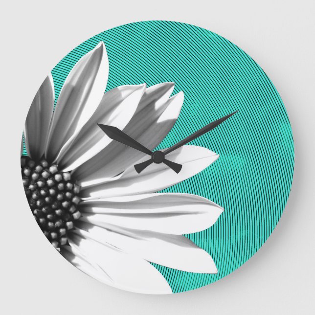 Reloj Redondo Grande floral (Anverso)