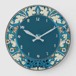 Reloj Redondo Grande Floral de Art Nouveau