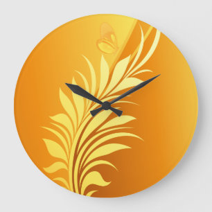 Reloj Redondo Grande Floral Fashion 3 Wall Clock