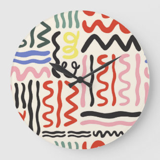 Reloj Redondo Grande Floral Shawl: ornamento de Paisley cuadrado