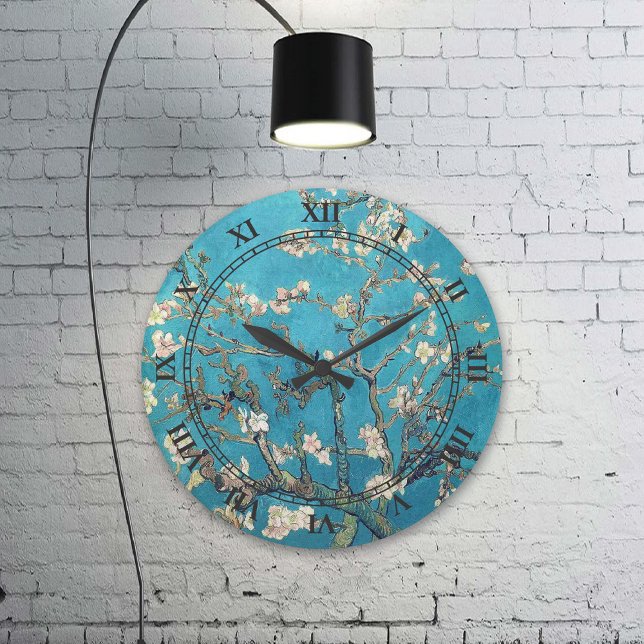 Reloj Redondo Grande Floreciente árbol de almendras Vincent van Gogh (Subido por el creador)
