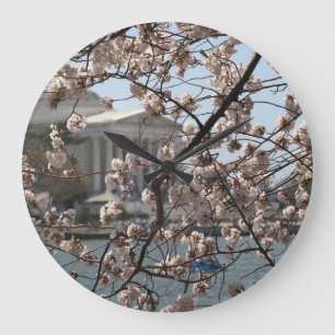Reloj Redondo Grande Florecimiento Del Cerezo En Florencia En Washingto