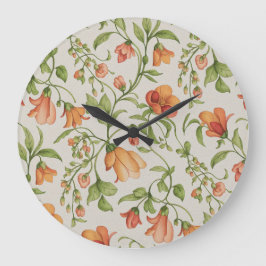 Reloj Redondo Grande Flores 2
