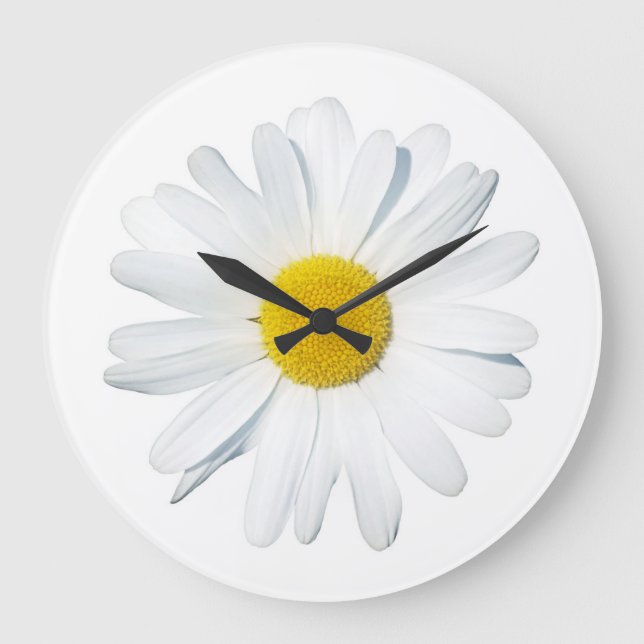 Reloj Redondo Grande Flores | Daisy único (Anverso)