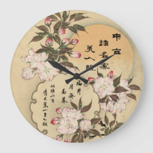 Reloj Redondo Grande Flores de cerezo