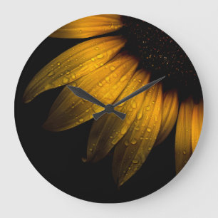 Reloj Redondo Grande Flores de patio trasero 28 girasol