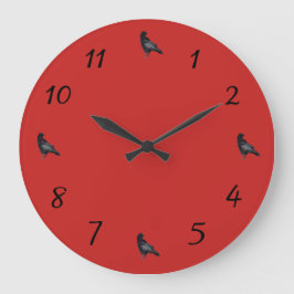 Reloj Redondo Grande Flores de tiempo de filas