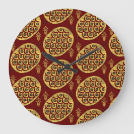 Reloj Redondo Grande flores pomposas