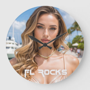 RELOJ REDONDO GRANDE FLORIDA ROCKS