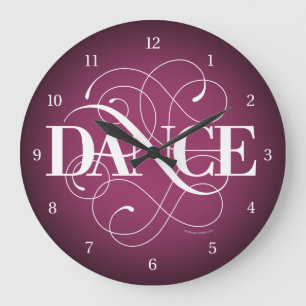 Reloj Redondo Grande Flourish de la danza