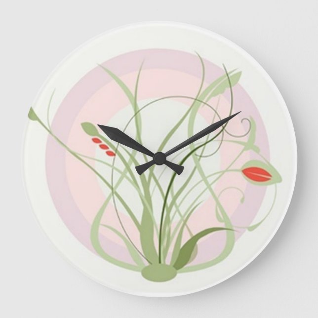 Reloj Redondo Grande Flourish Wall Clock (Anverso)