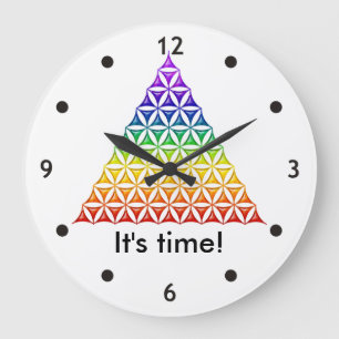 Reloj Redondo Grande Flower Of Life / Blume des Lebens - pyramid chakra