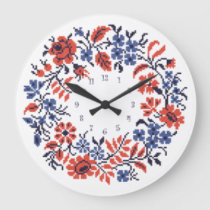 Reloj Redondo Grande Flowers cycle