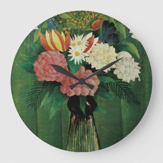 Reloj Redondo Grande Flowers in a Vase (Anverso)