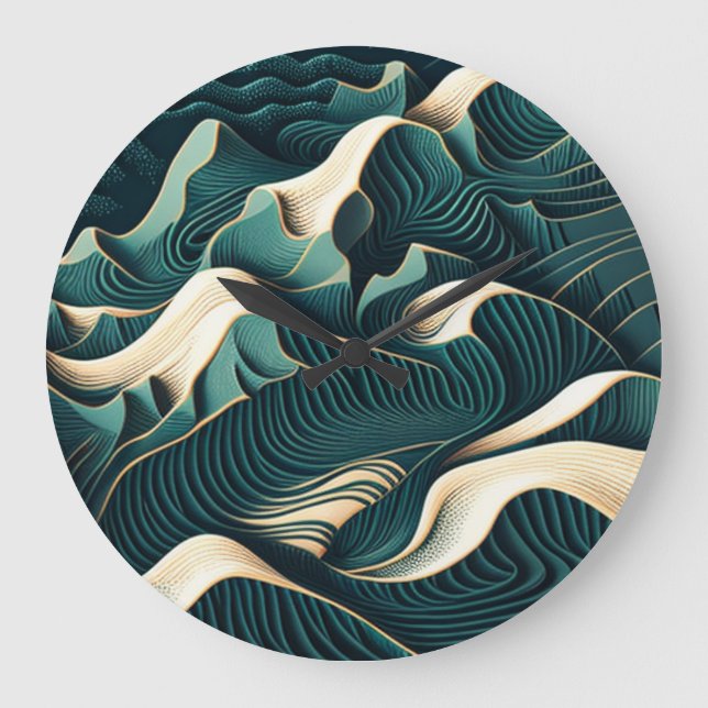 Reloj Redondo Grande Flowing Harmony (Anverso)