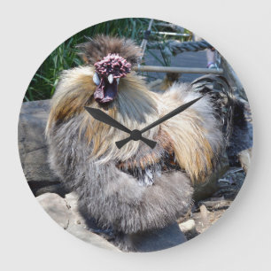 Reloj Redondo Grande Fluffy Ugly Chicken, Wall Clock