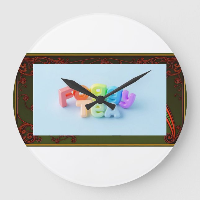 Reloj Redondo Grande Foggy clock (Anverso)