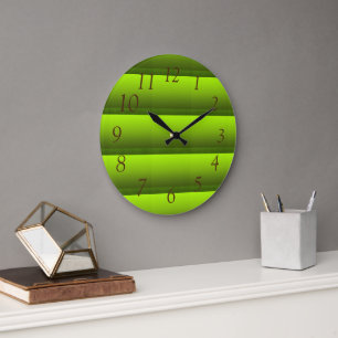 Reloj Redondo Grande Foliage verde