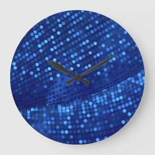 Reloj Redondo Grande Fondo 3D metalizado De Lujo Drapery.