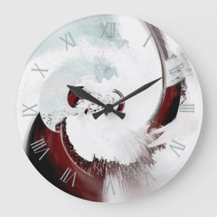 Reloj Redondo Grande Fondo abstracto expresivo
