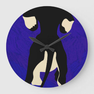 Reloj Redondo Grande Fondo azul