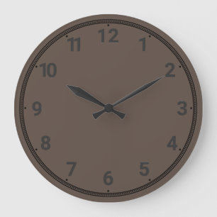 Reloj Redondo Grande Fondo castaño chocolate