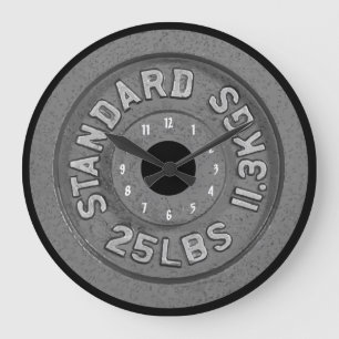 Reloj Redondo Grande Fondo de barniz gráfico de fitness