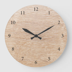 Reloj Redondo Grande Fondo de madera