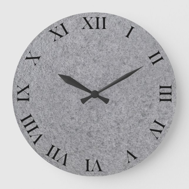 Reloj Redondo Grande Fondo de pizarra (Anverso)