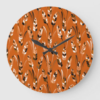 Reloj Redondo Grande Fondo del Pan Orgánico de Corn de cebada