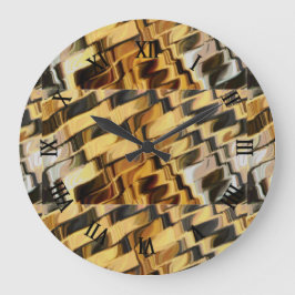 Reloj Redondo Grande Fondo dorado de bronce