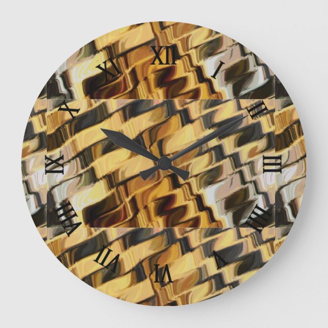 Reloj Redondo Grande Fondo dorado de bronce (Anverso)