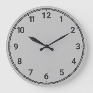 Reloj Redondo Grande Fondo gris