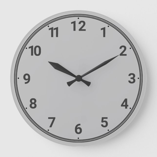 Reloj Redondo Grande Fondo gris (Anverso)