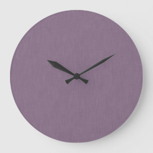 Reloj Redondo Grande Fondo morado texturizado calmado y simple 