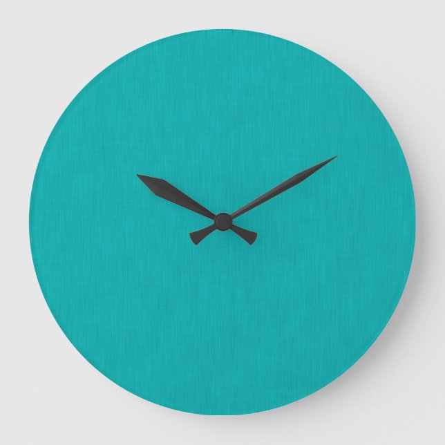 Reloj Redondo Grande Fondo texturizado azul turquesa visual calmado y s (Anverso)