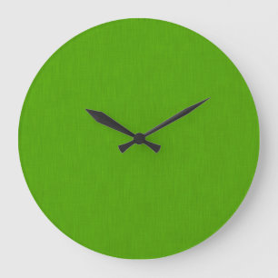 Reloj Redondo Grande Fondo texturizado verde lima tranquilo y simple