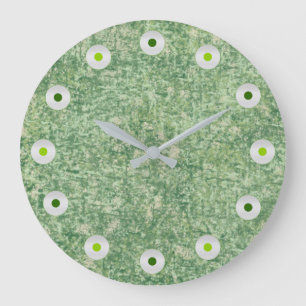 Reloj Redondo Grande Fondo texturizado verde por Shirley Taylor