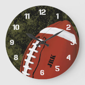 Reloj Redondo Grande Football Monogram